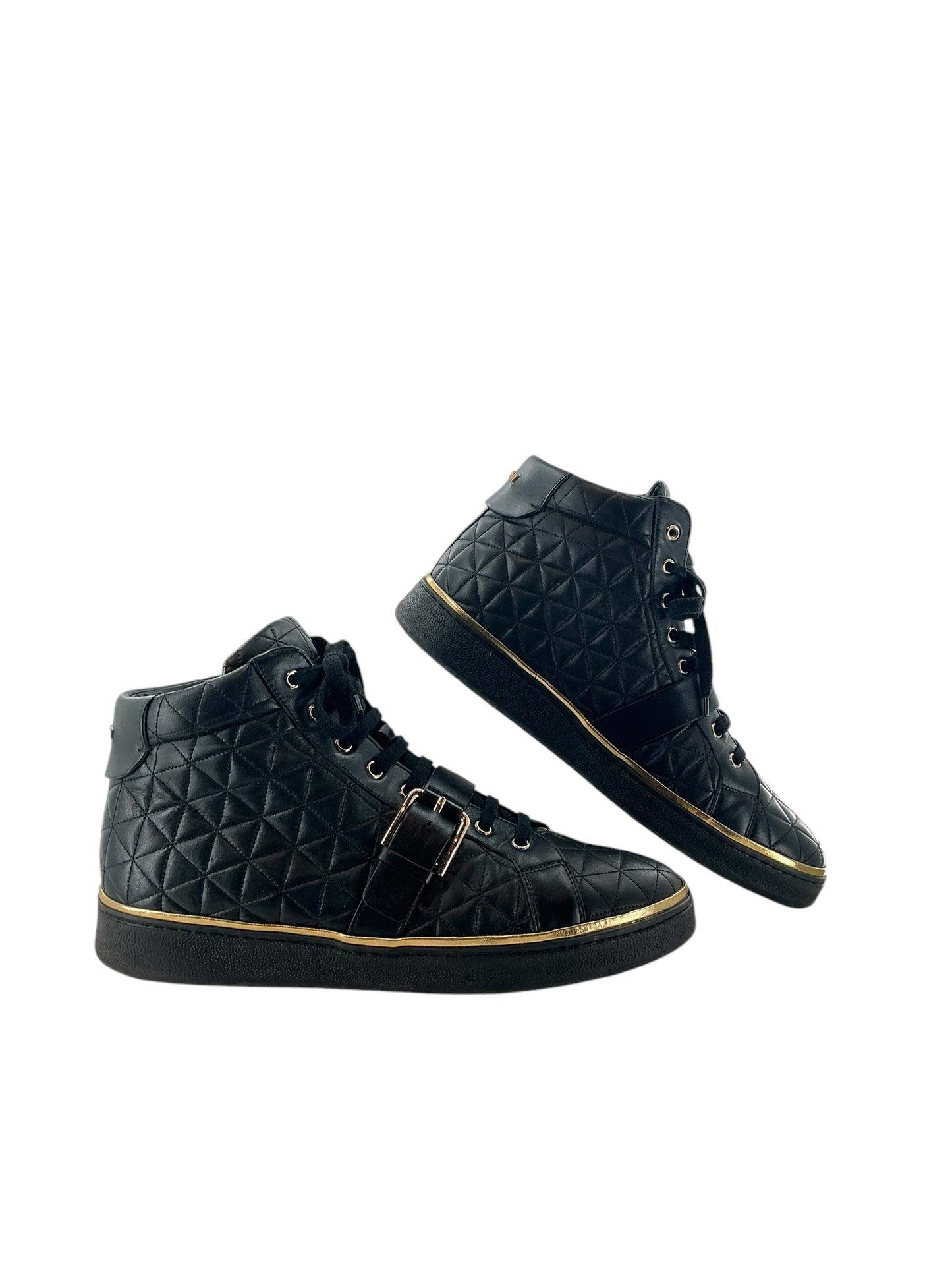 Balmain Quilted High-Top Sneaker sz 45