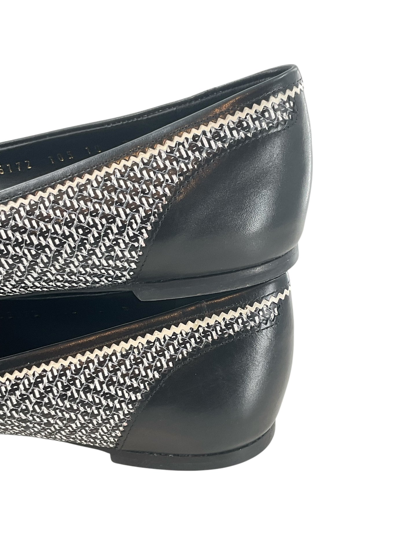 Salvatore Ferragamo Zig-Zag Ballerina Flats