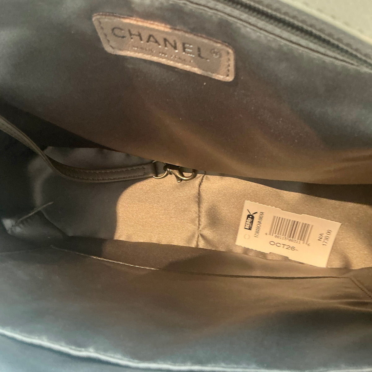 Chanel White Quilted Caviar Leather Petite Shopping Tote (PST) Bag