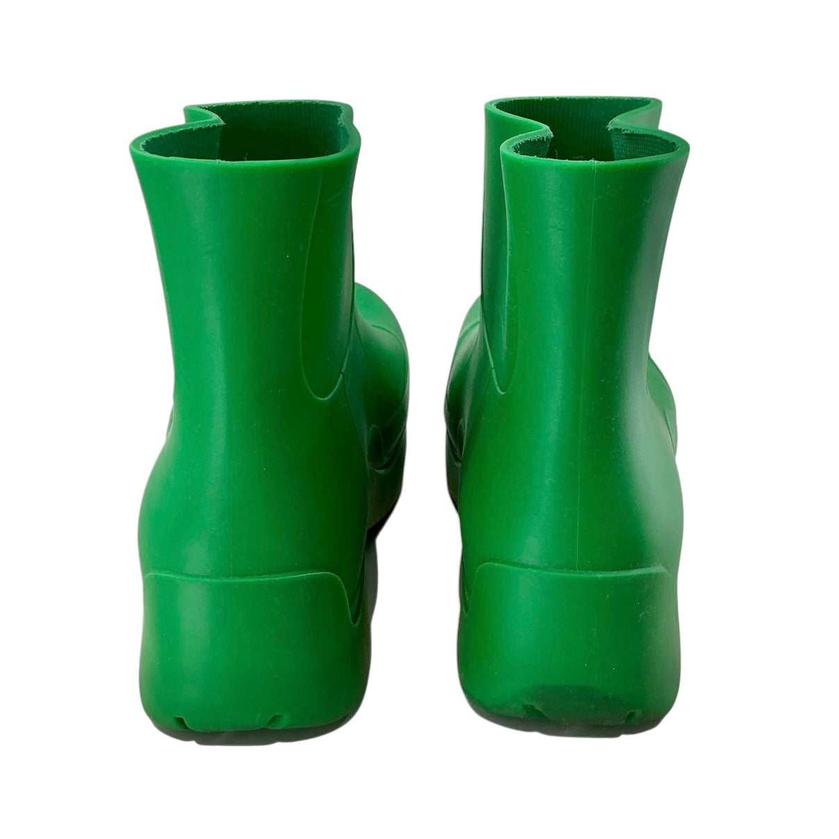 Bottega Veneta Green Rubber Puddle Ankle Boots