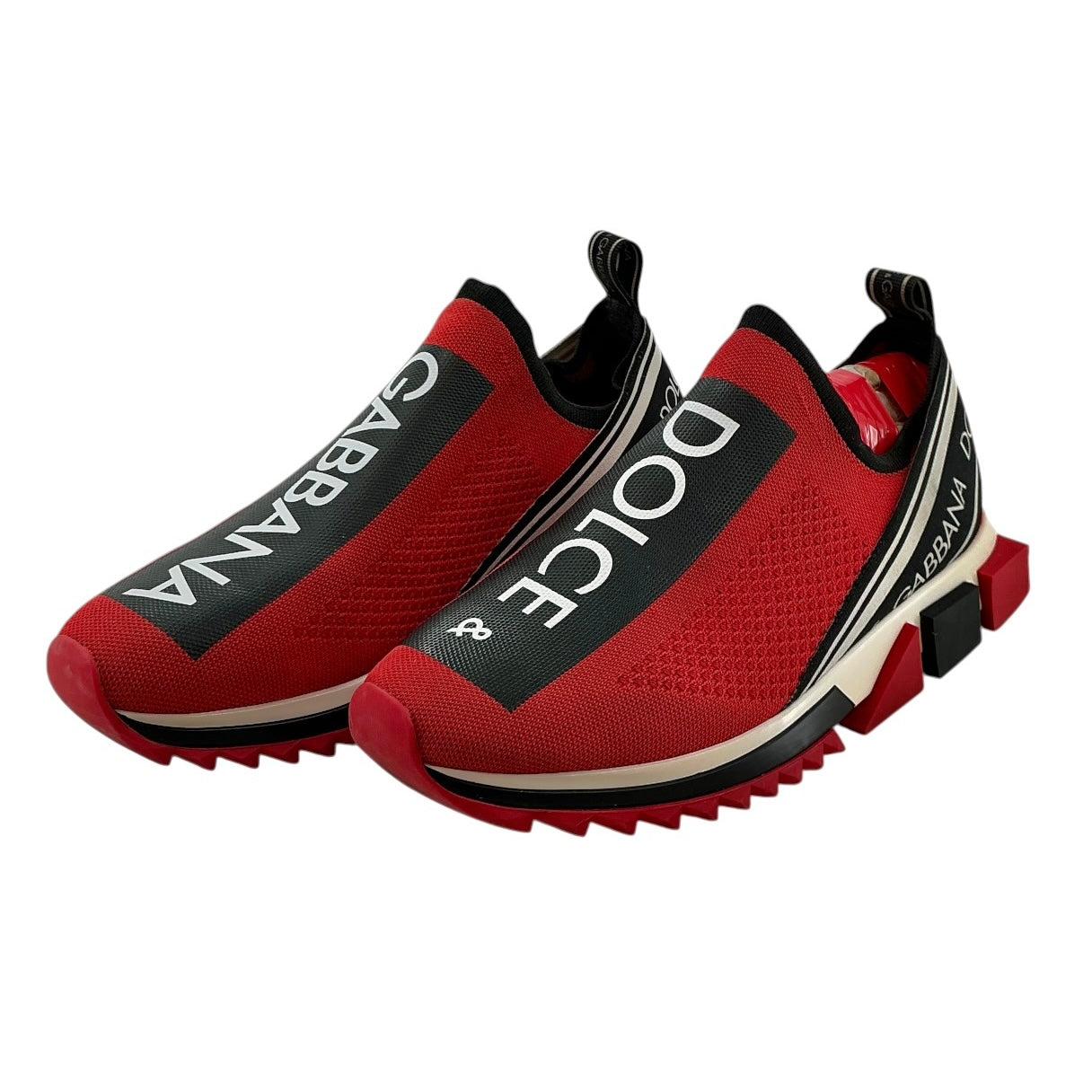 Dolce & Gabbana Sorrento Slip-On Sneakers - Red/Black