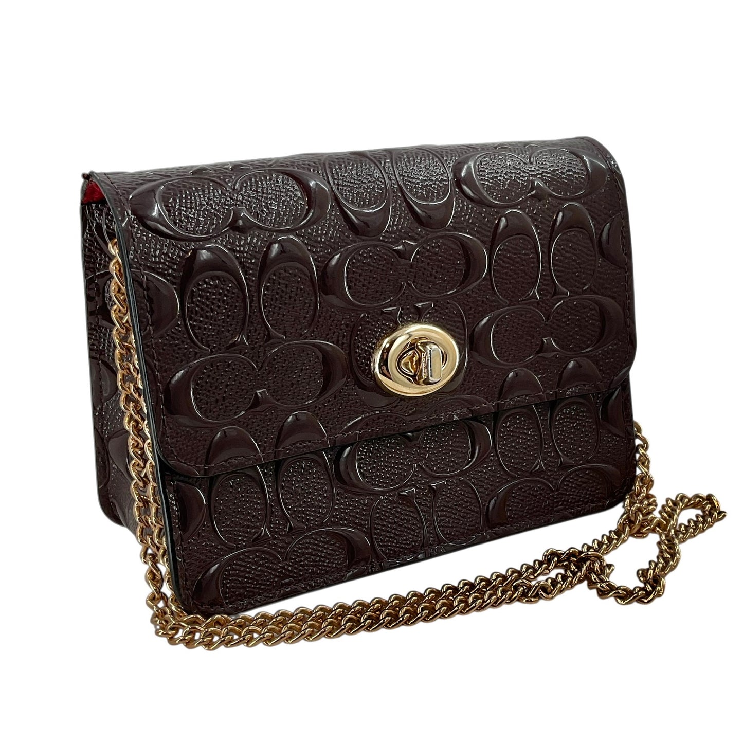 Coach Bowery Crossbody Bag in Signature Debossed Patent Leather