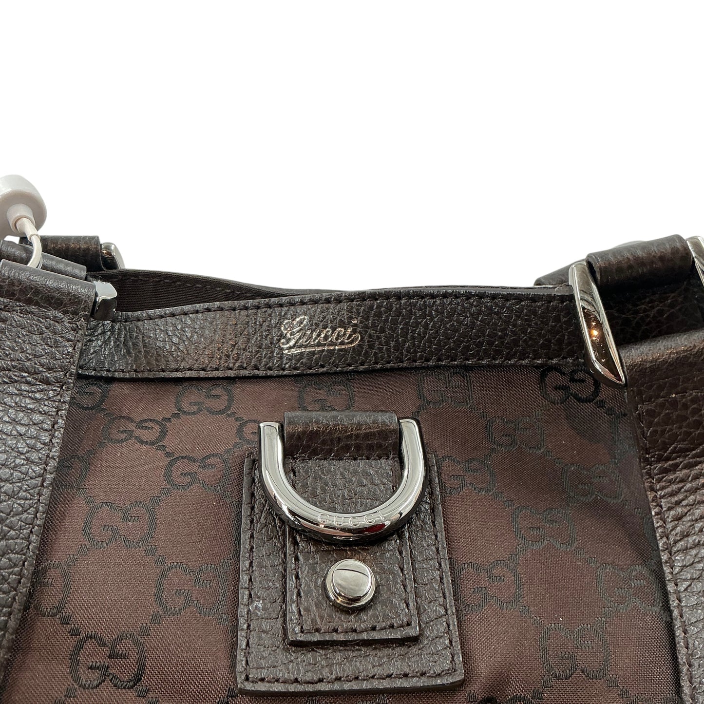 Gucci Abbey D-Ring Large Tote Bag – Dark Brown GG Monogram Canvas & Leather