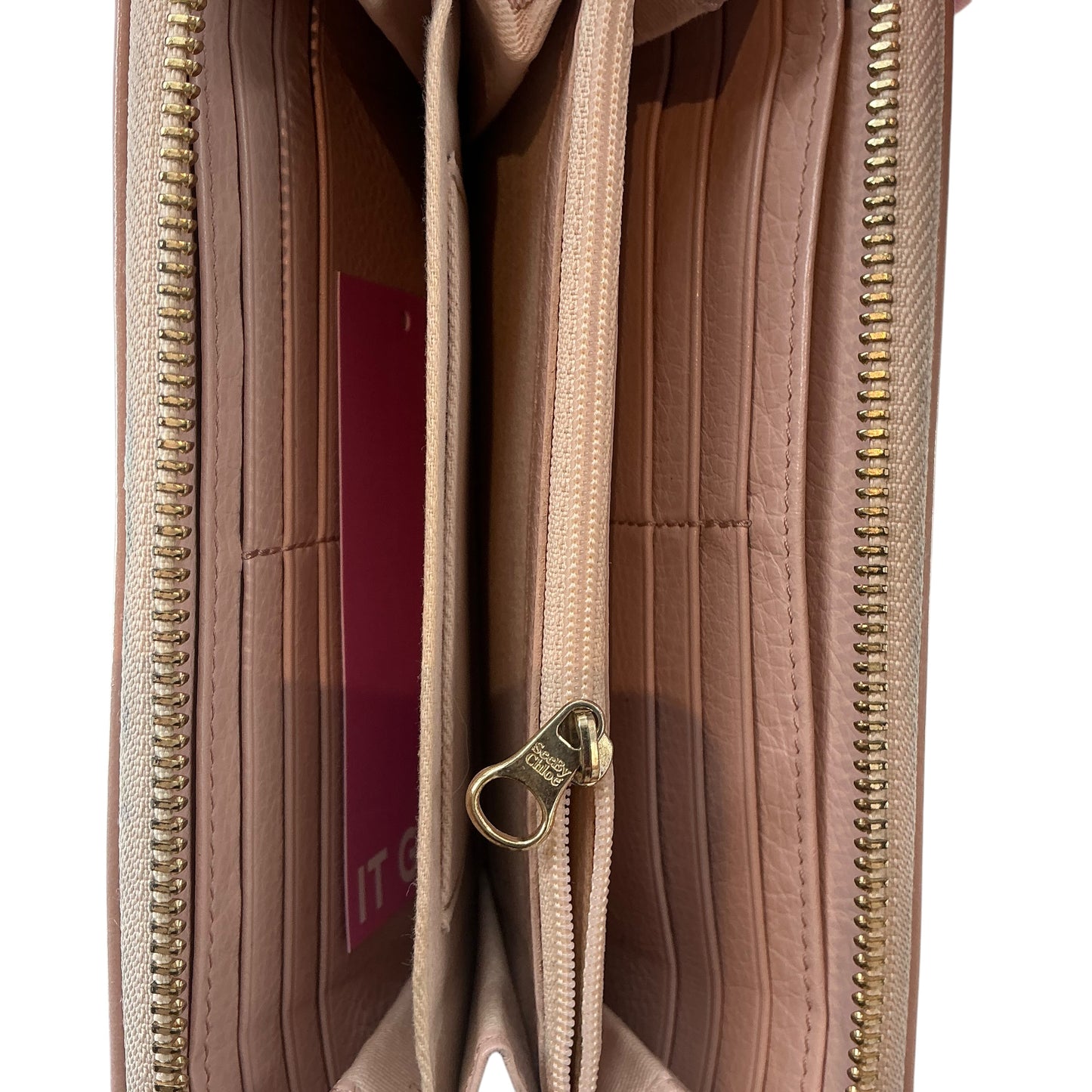 See by Chloé Grained Leather Zip-Around Continental Wallet