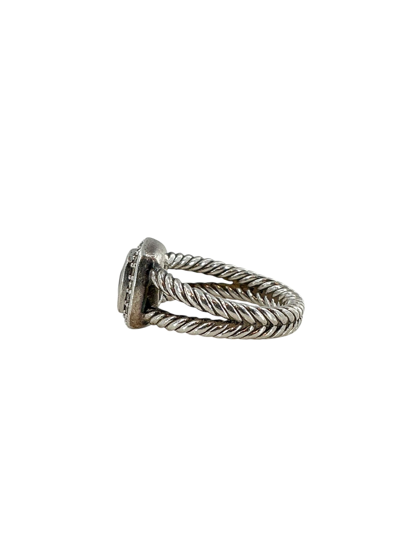 David Yurman Smoky Quartz Petite Albion Ring Sz 6