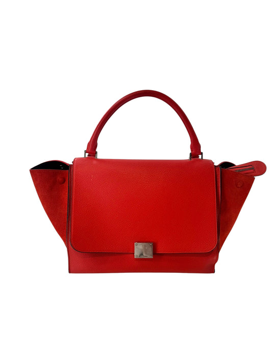 Cèline Trapeze Medium Bag in Red