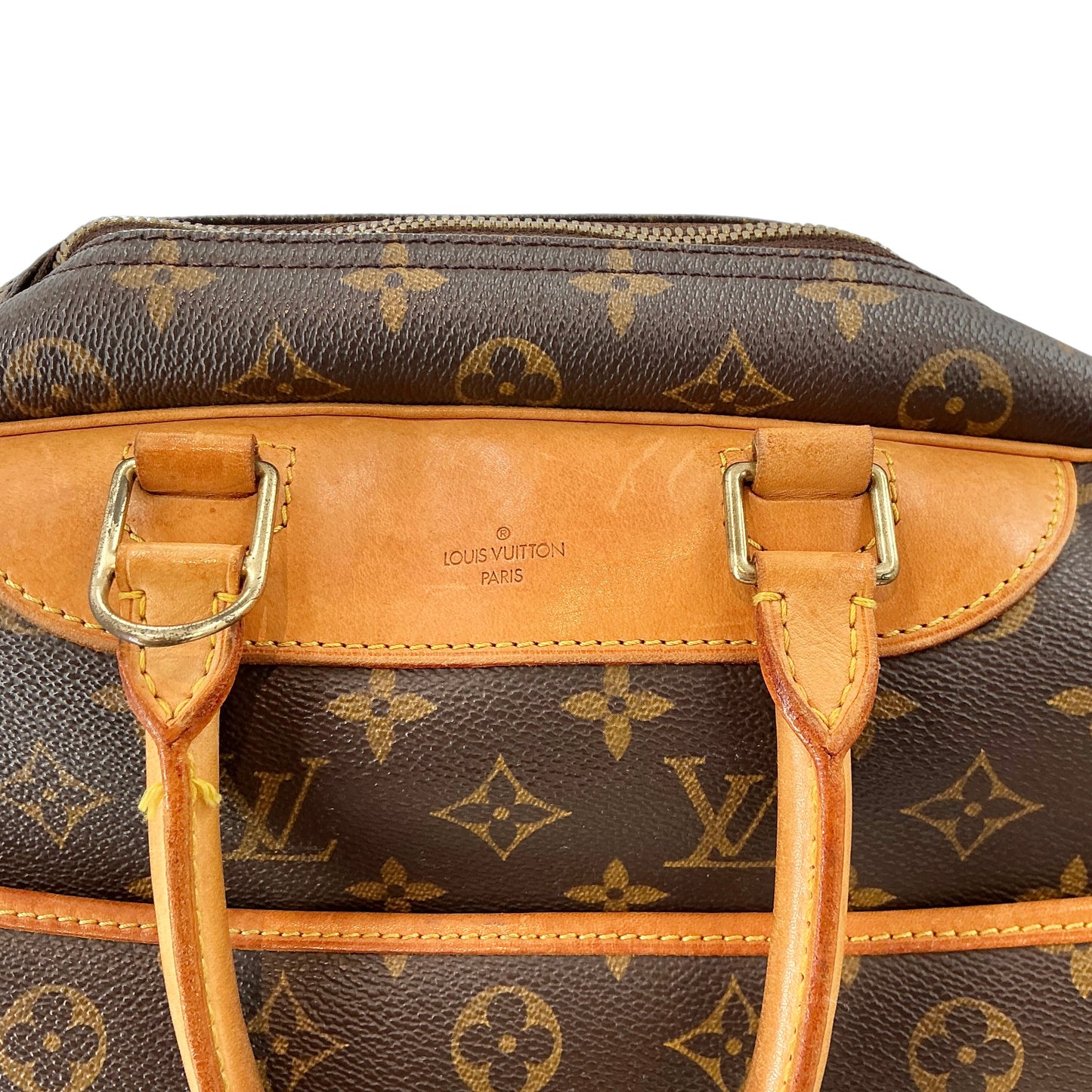 Louis Vuitton Monogram Deauville Bowling Vanity Handbag