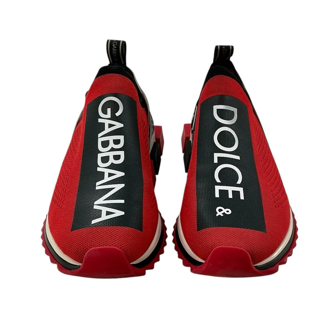 Dolce & Gabbana Sorrento Slip-On Sneakers - Red/Black