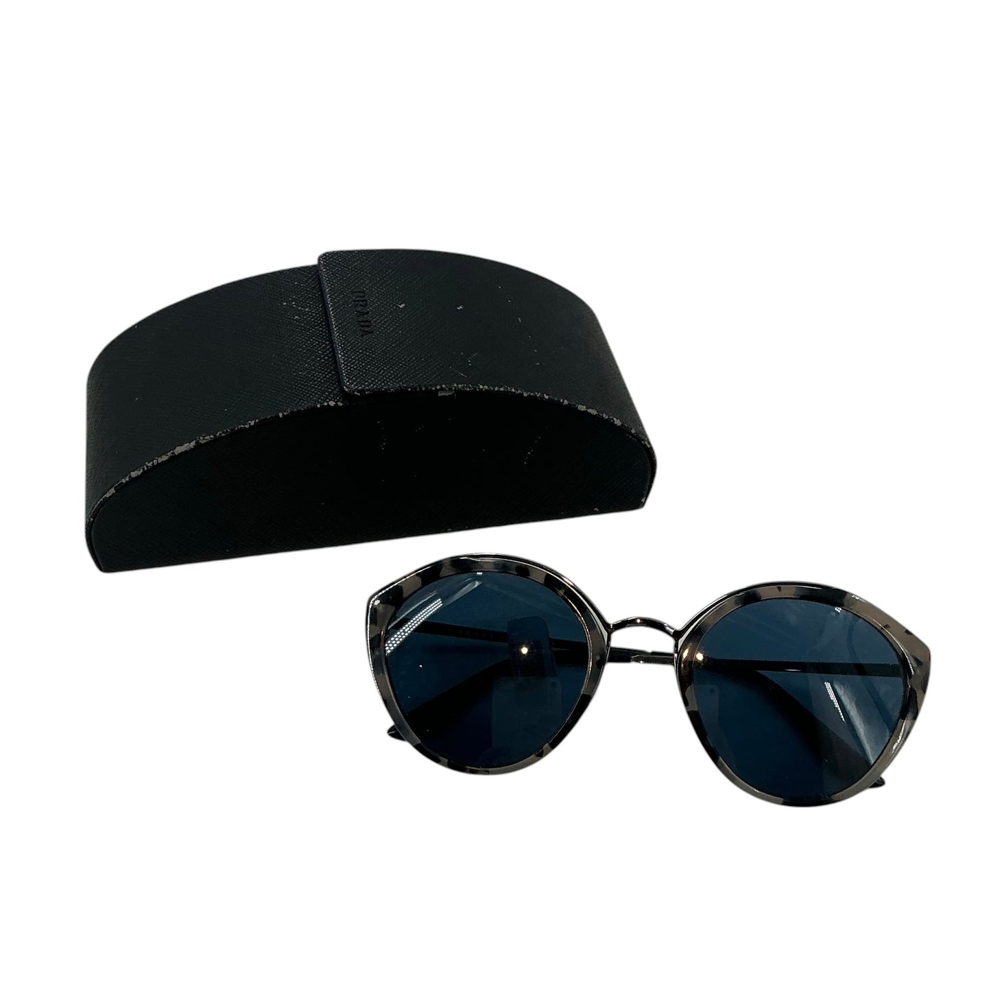 Prada PR 18US Conceptual Round Grey Havana Sunglasses