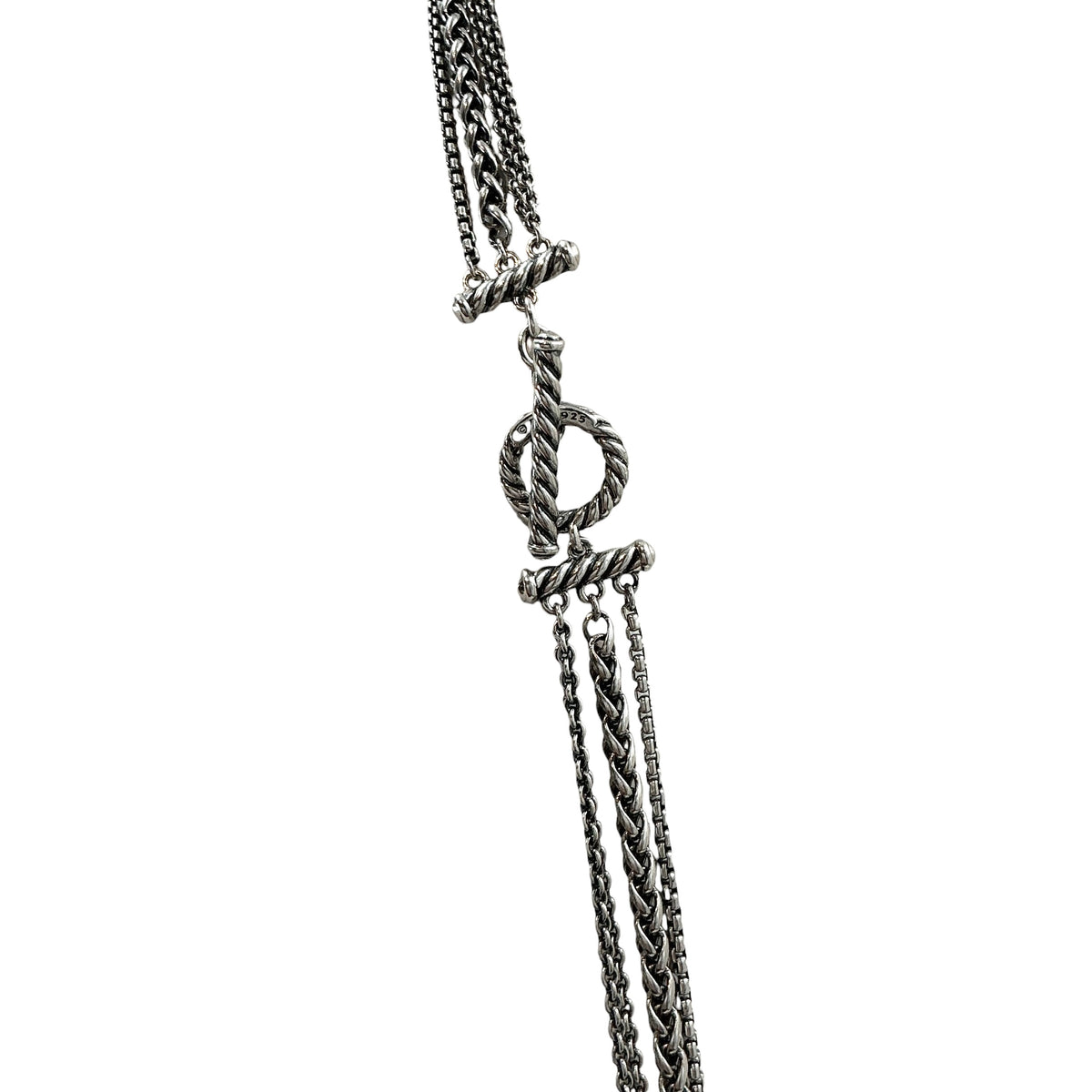 David Yurman Starburst Amethyst & Garnet Multistrand Necklace