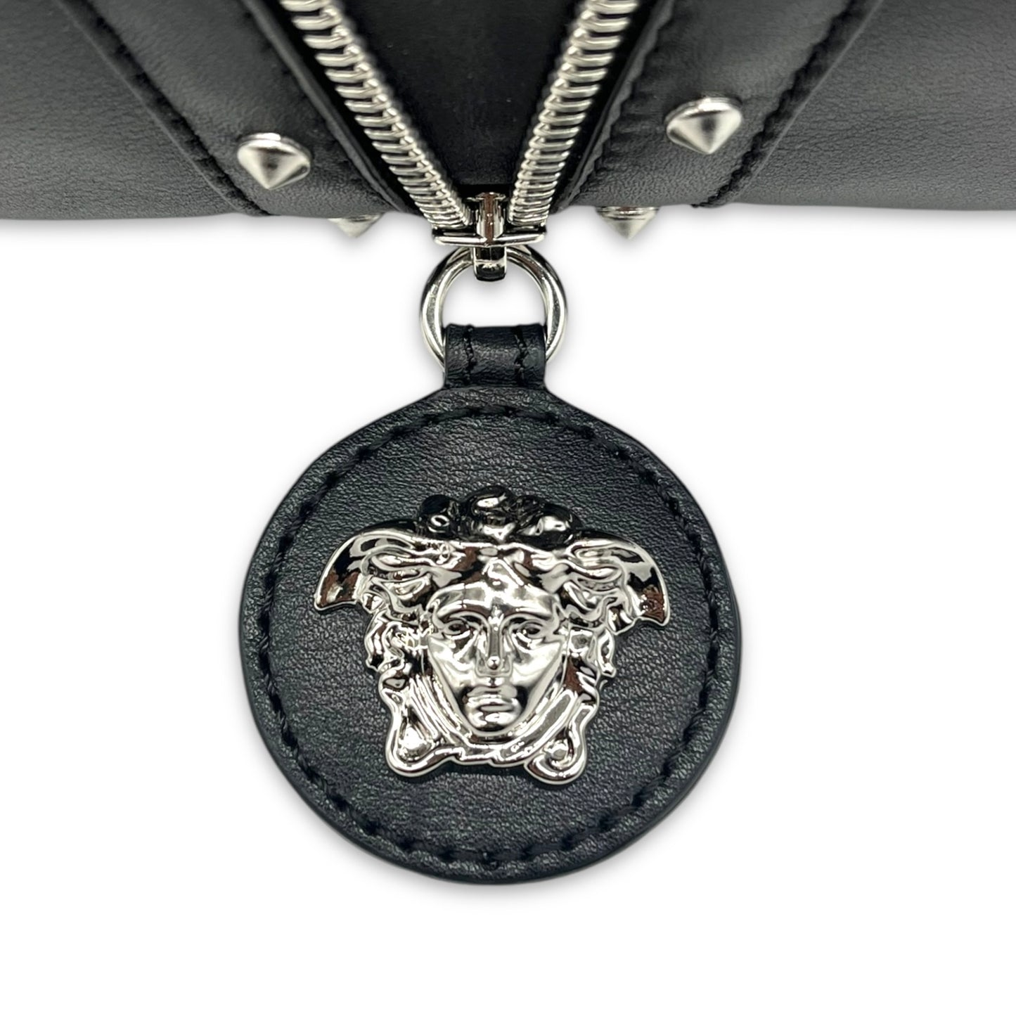 Versace Leather Hobo Shoulder Bag