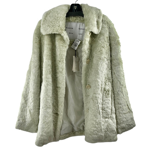 Proenza Schouler White Label Pastel Mint Green Faux Fur Jacket