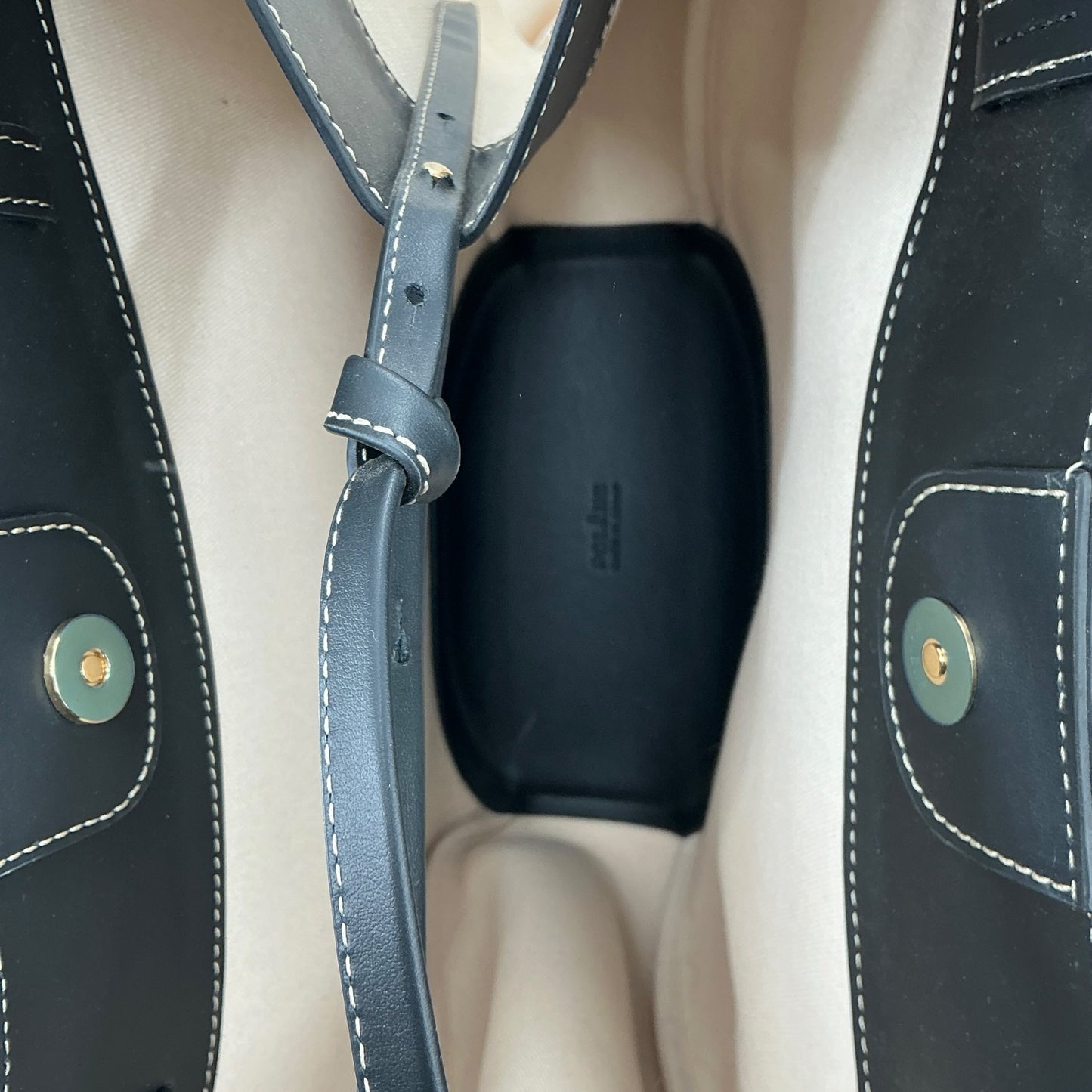 Polène Cyme Canvas and Leather Tote