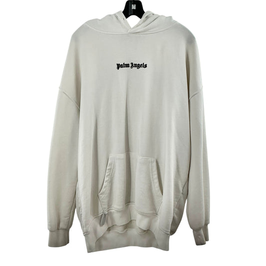Palm Angels Classic Gothic Logo Hoodie - Off-White