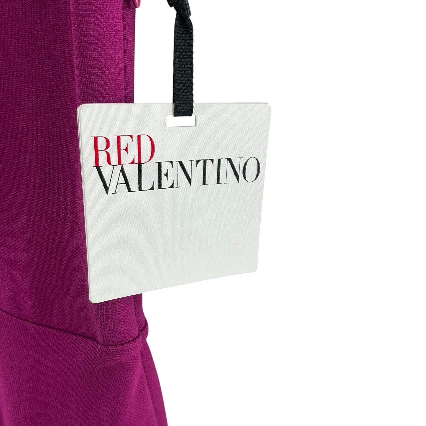 RED Valentino Sheer Mesh Yoke Ponte Mini Dress