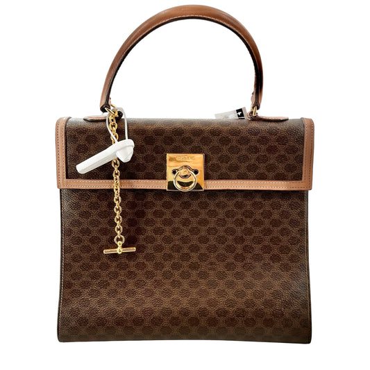 Vintage Celine Macadam Ring Top Handle Bag