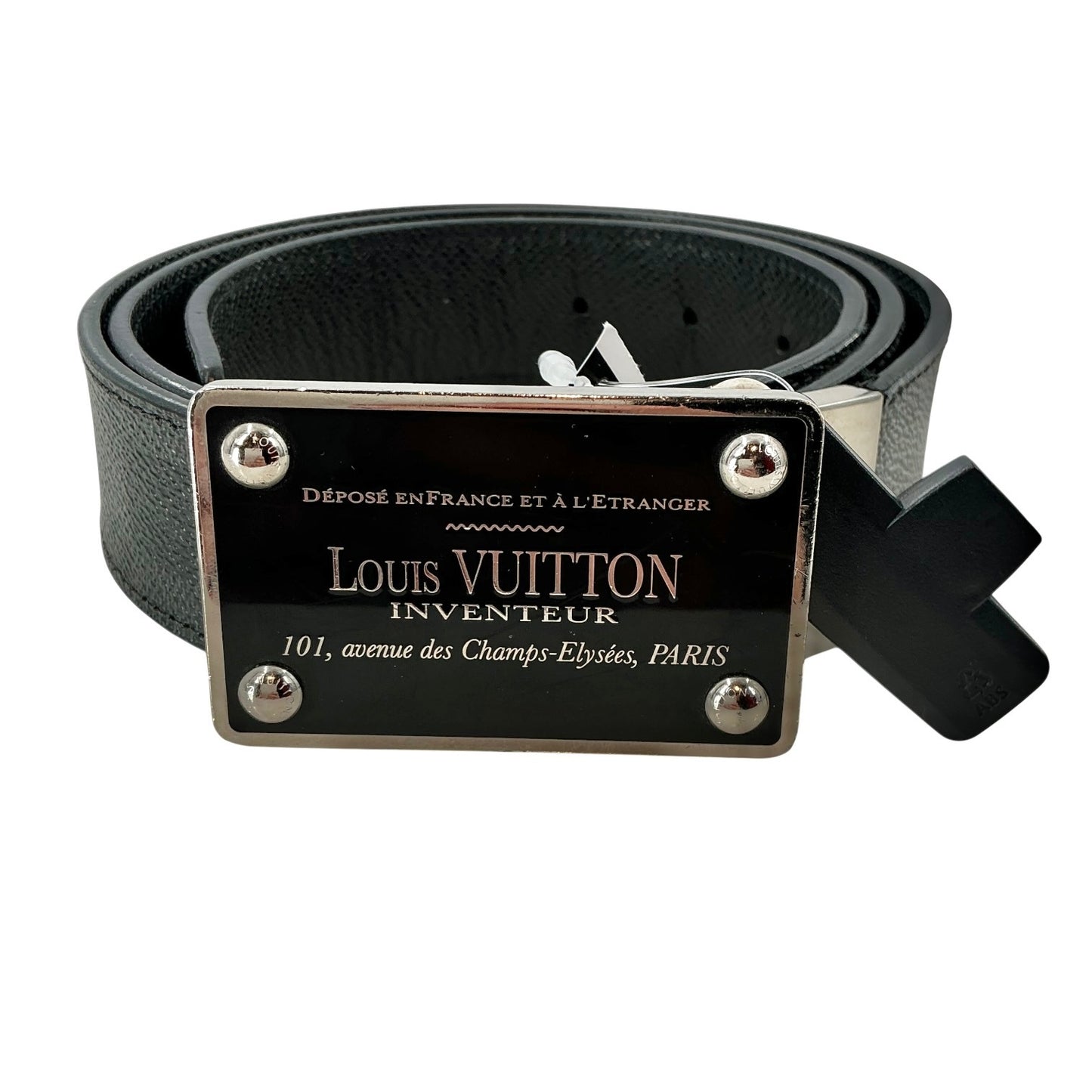 Louis Vuitton Damier Graphite 35mm Inventeur Reversible Belt Size38