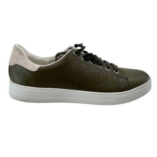 Salvatore Ferragamo Pierre Leather Sneakers