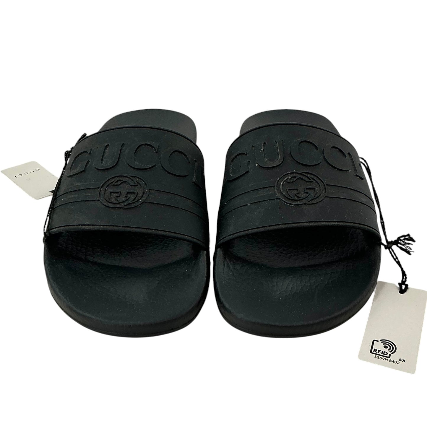 Gucci Logo Rubber Slide Sandals