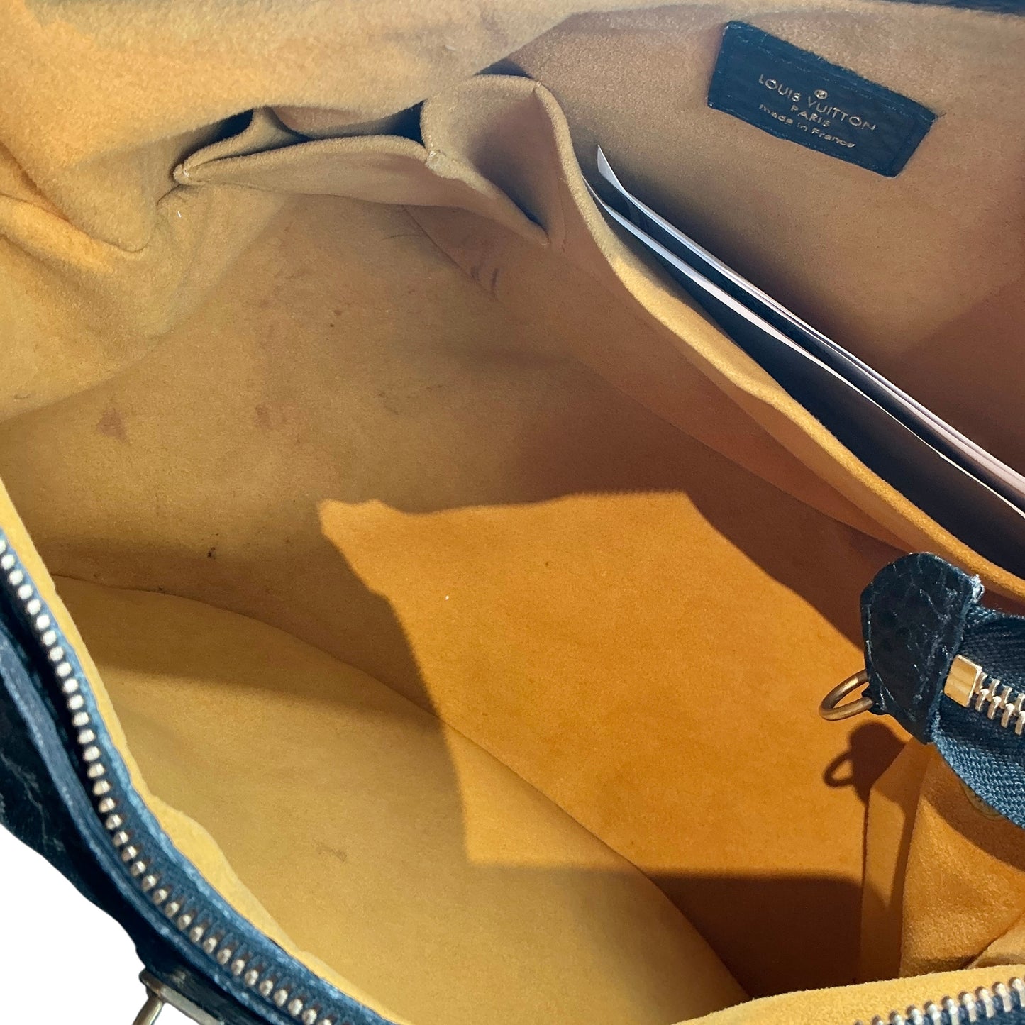 Louis Vuitton Noir Monogram Denim Shoulder Bag