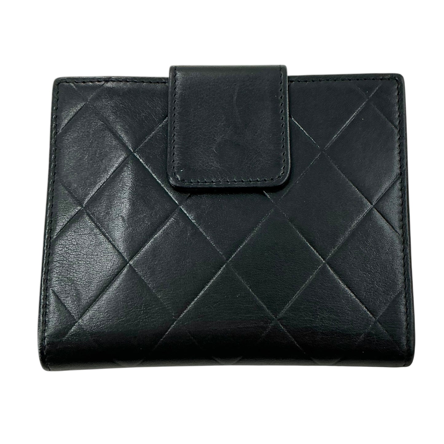 Chanel Matelassé Embossed Logo Wallet