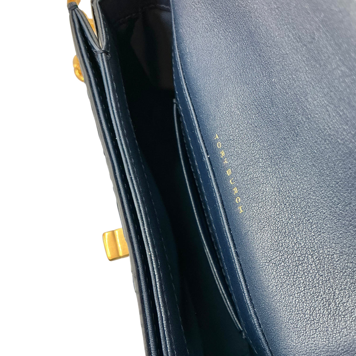 Tory Burch Kira Exotic Mini Convertible Crossbody Shoulder Bag – Royal Navy Blue Python / Snakeskin & Leather
