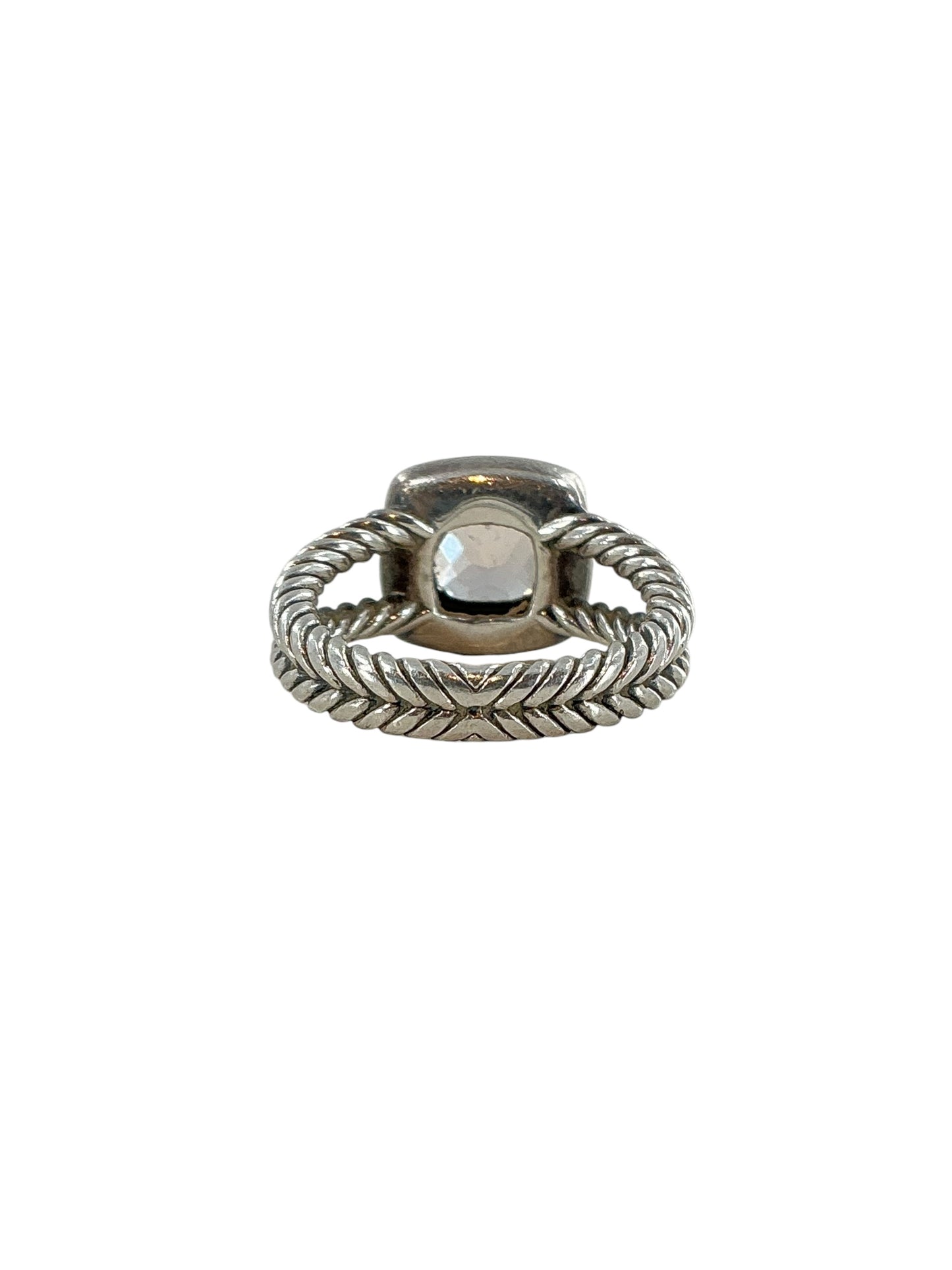 David Yurman Smoky Quartz Petite Albion Ring Sz 6