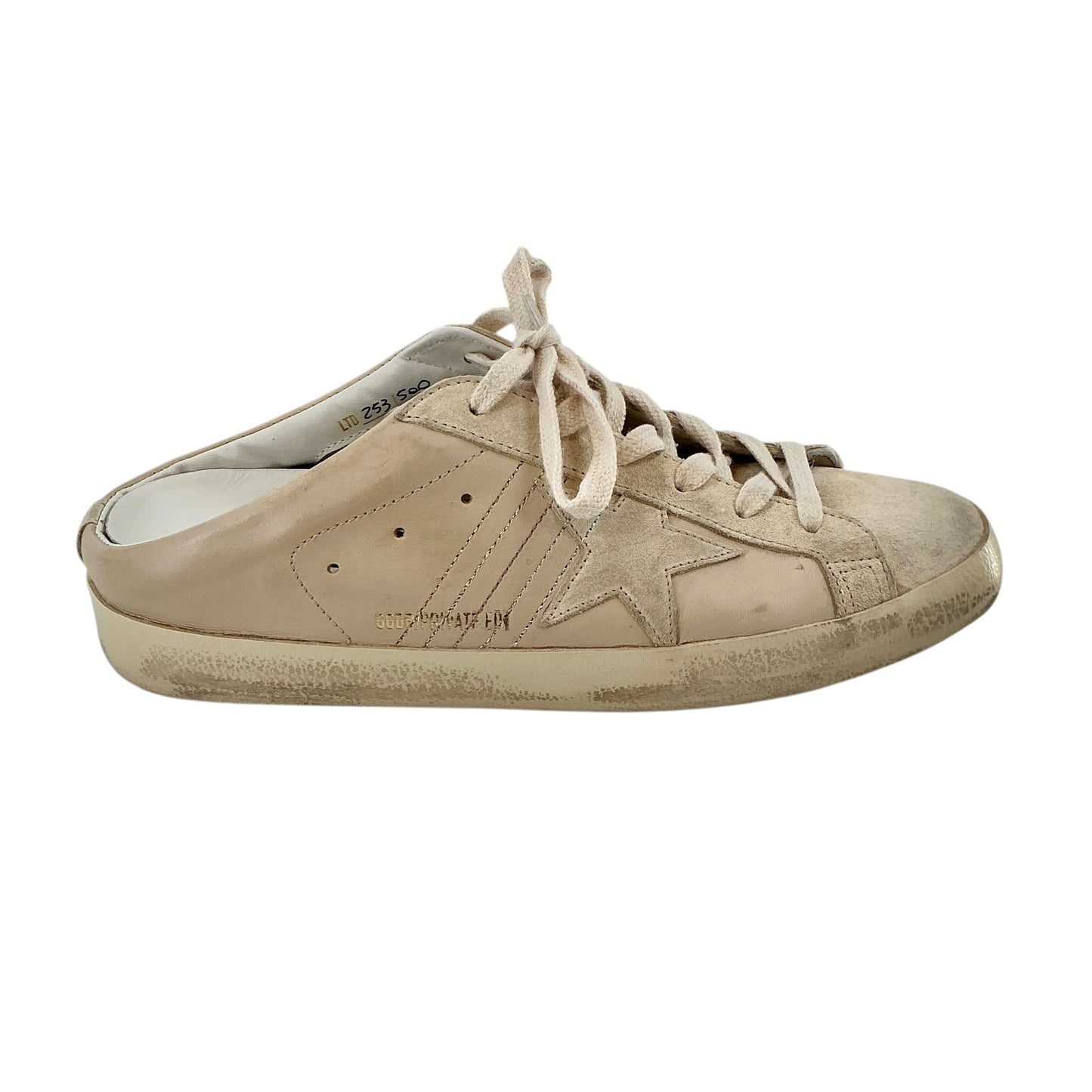 Golden Goose Super-Star Sabot Leather Slide Sneakers