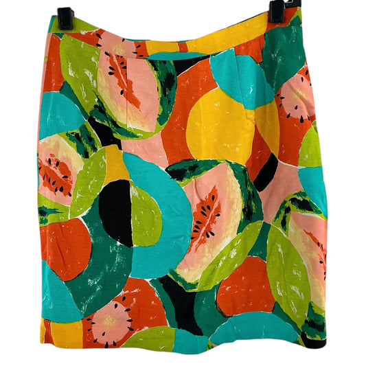 Bob Mackie Watermelon Abstract Fruit Print Skirt