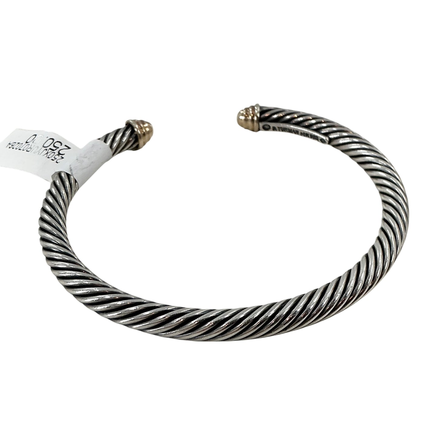 David Yurman Classic Cable 5mm Cuff Bracelet in Sterling Silver and 14K Gold