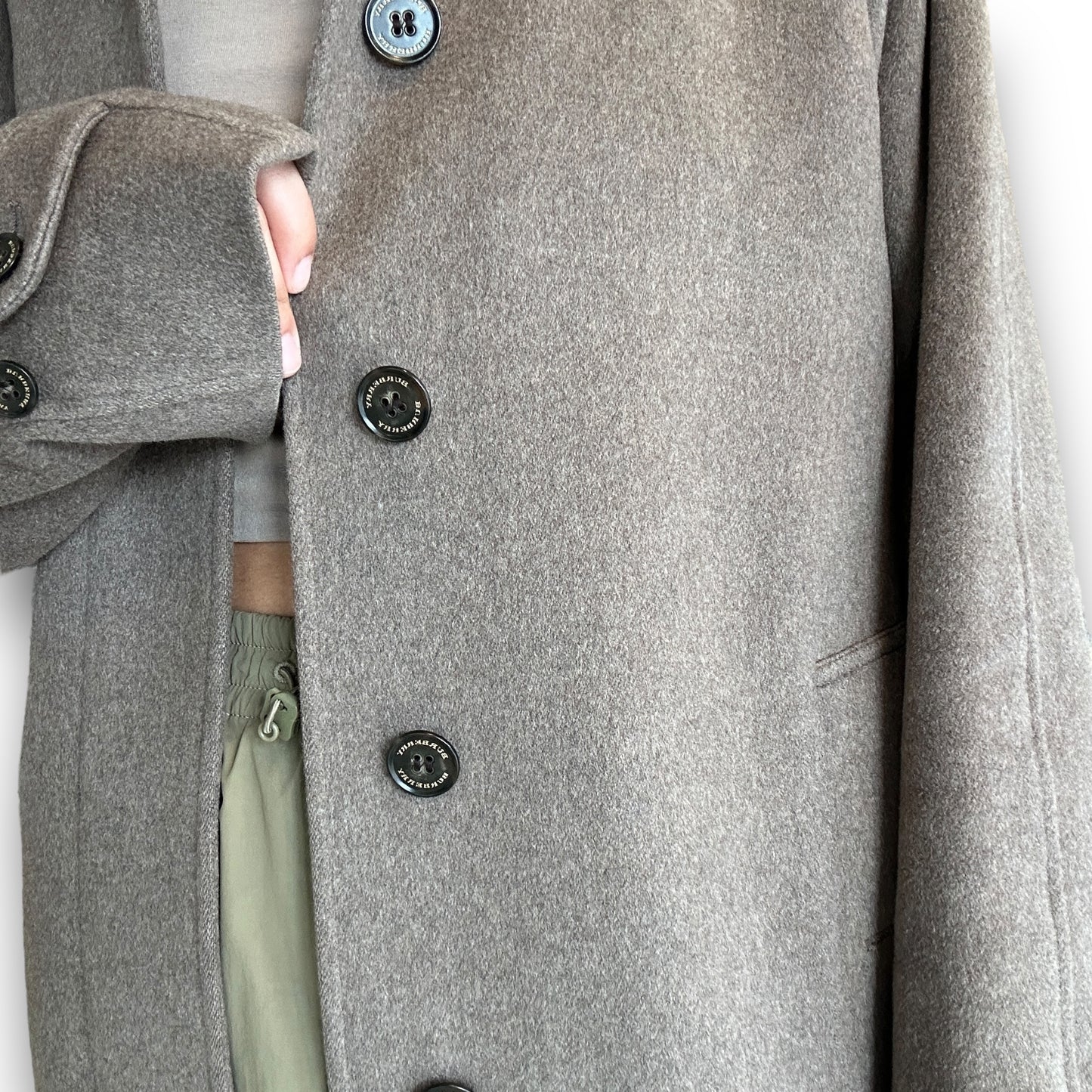 Burberry Cashmere Trench Coat in Taupe