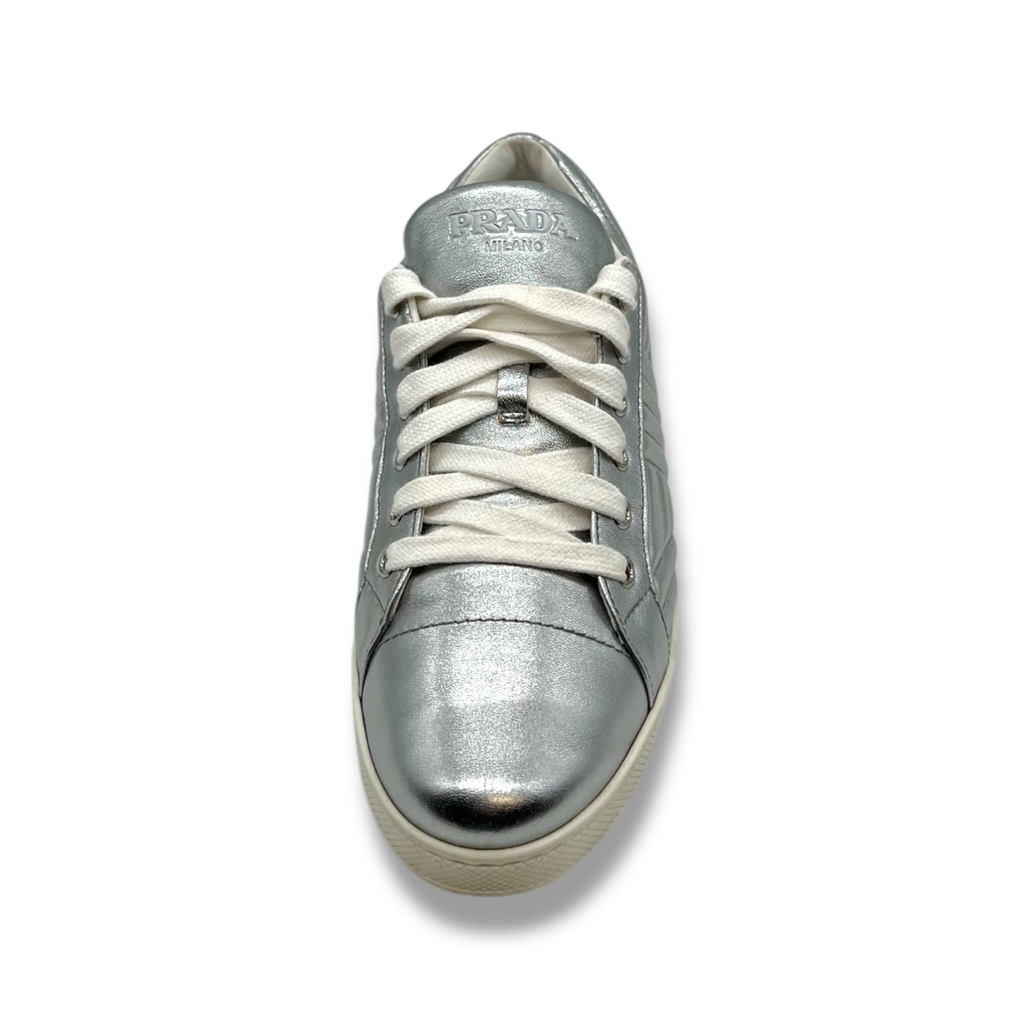 Prada Skateboard Women's Low-Top Chrome Shoes