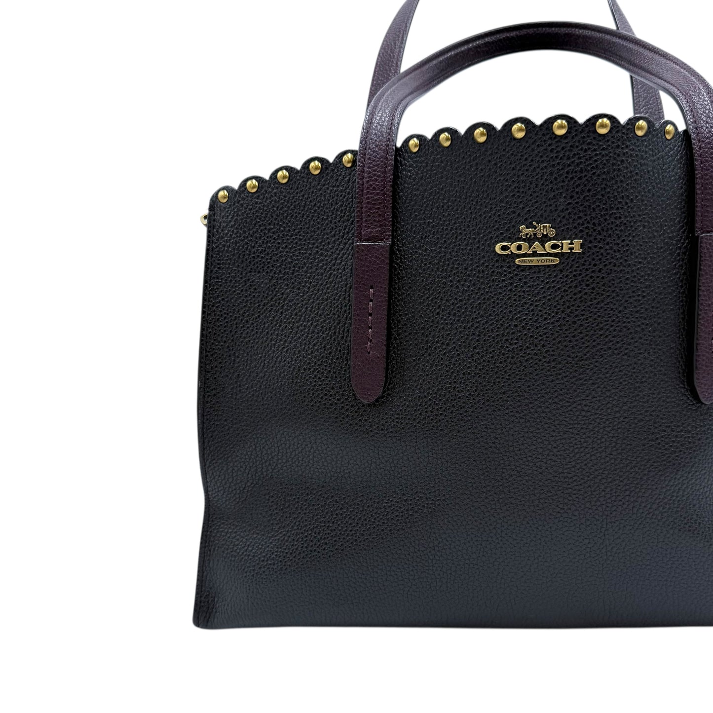 Coach Charlie Scallop Stud Tote Bag