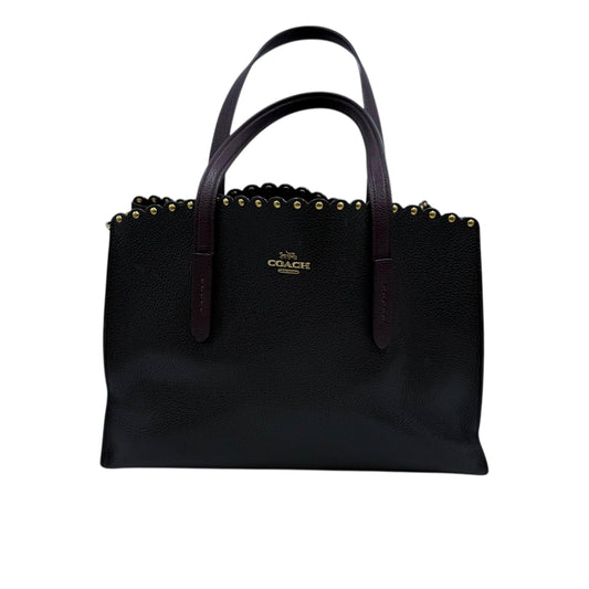 Coach Charlie Scallop Stud Tote Bag