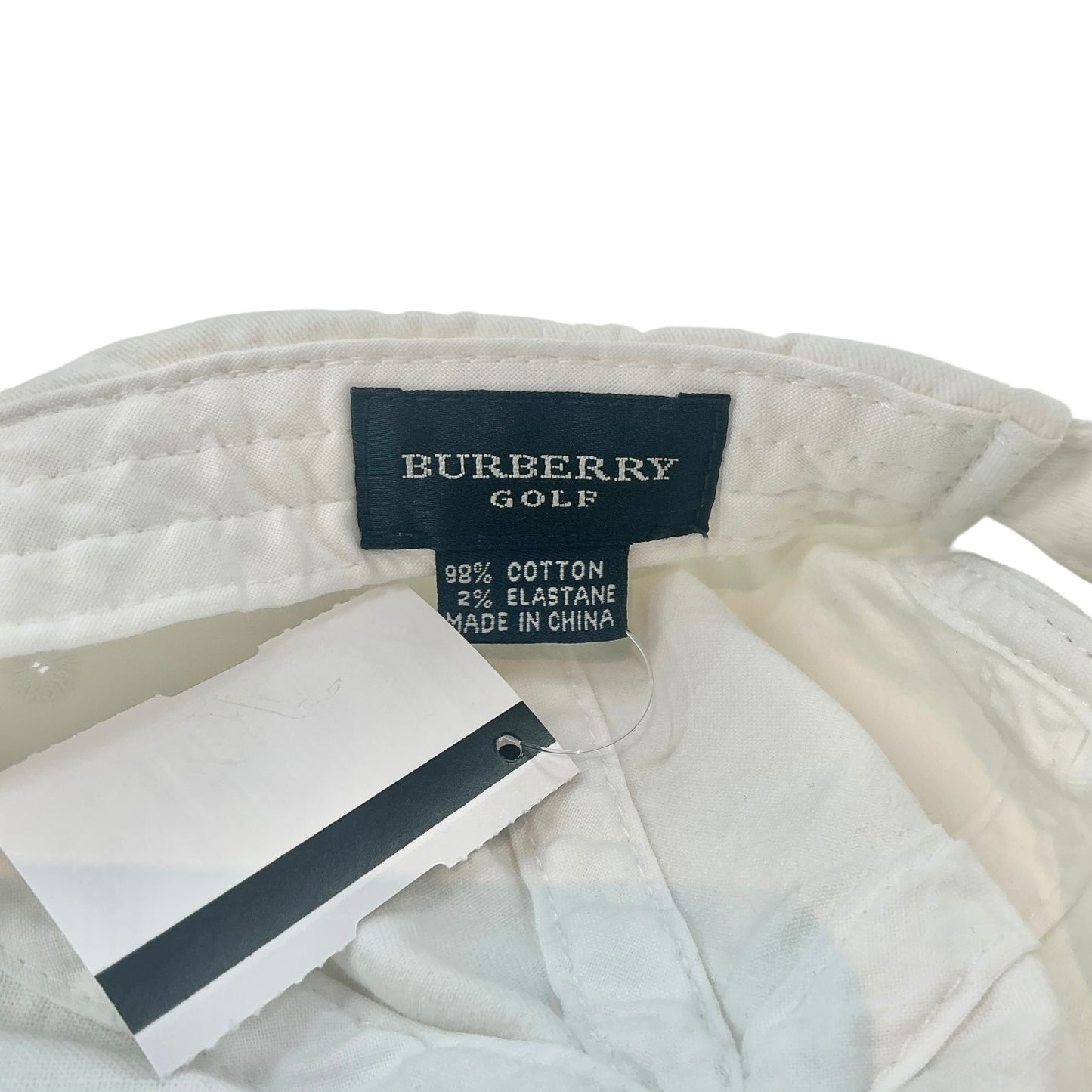 Rare Vintage Burberry Golf Embroidered Logo Baseball Cap