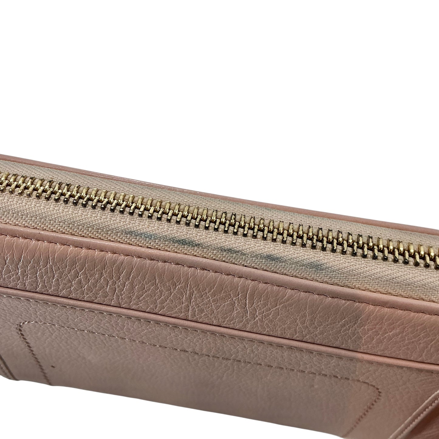 See by Chloé Grained Leather Zip-Around Continental Wallet