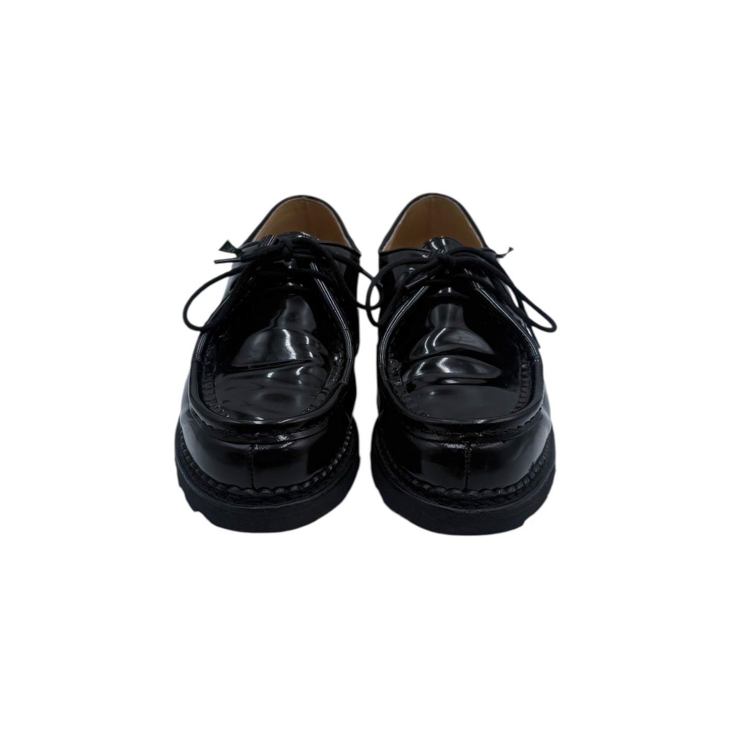 Paraboots Michael Gloss Noir Moc-Toe Derby Shoes