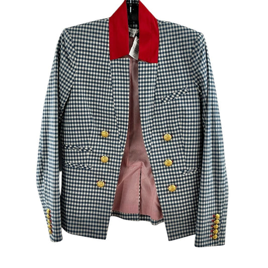 Veronica Beard Cottage Gingham Dickey Blazer
