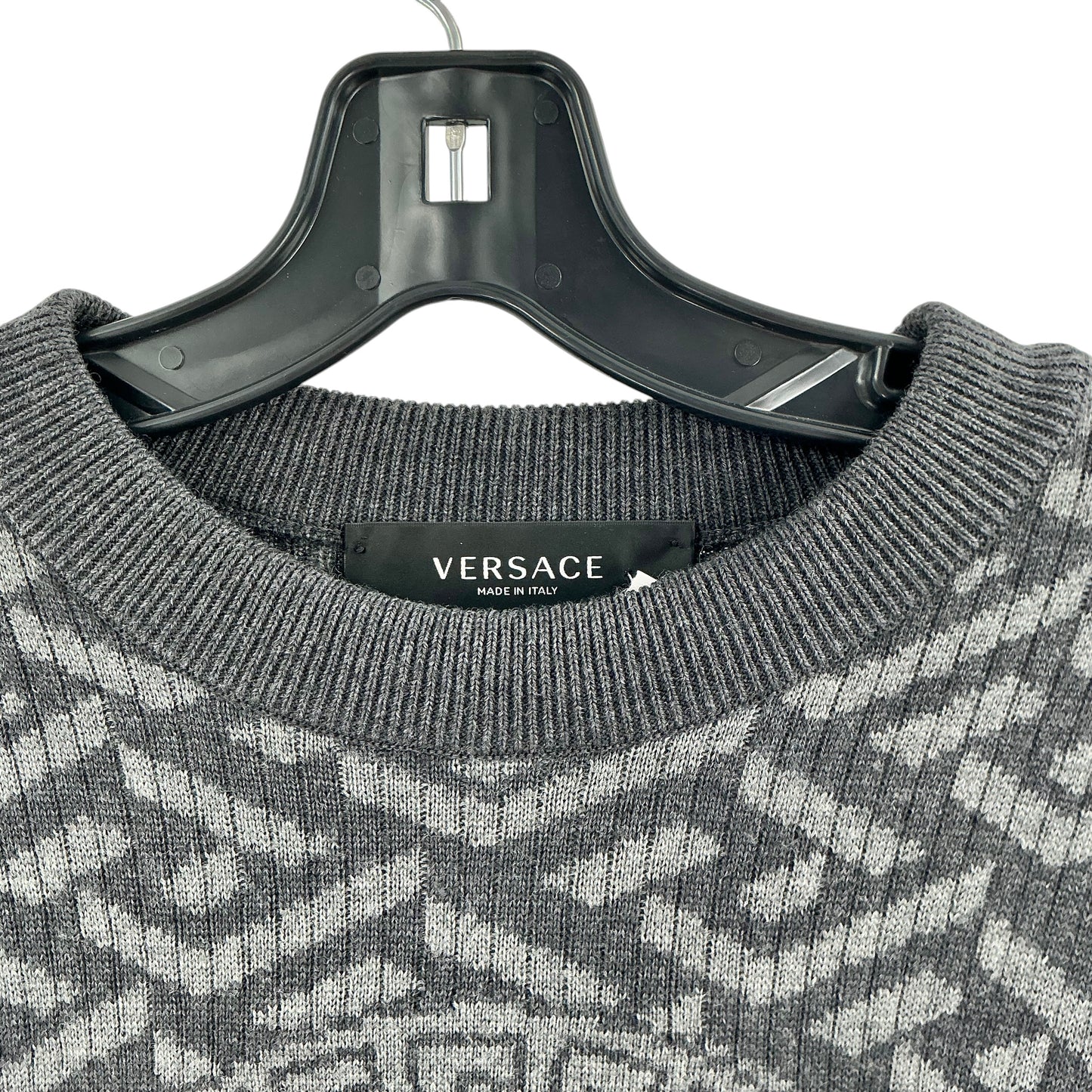 Versace La Greca Medusa Jacquard Wool Sweater