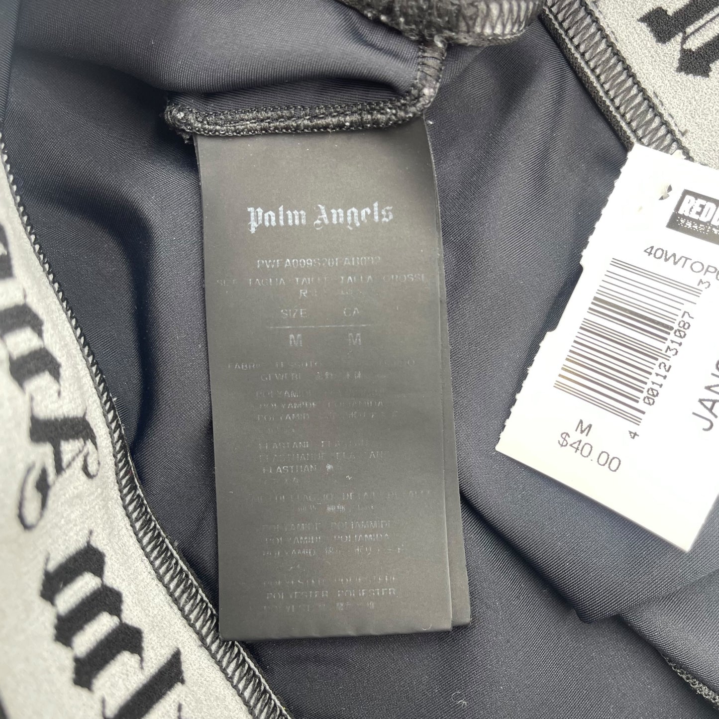 Palm Angels Logo Print Sports Bra