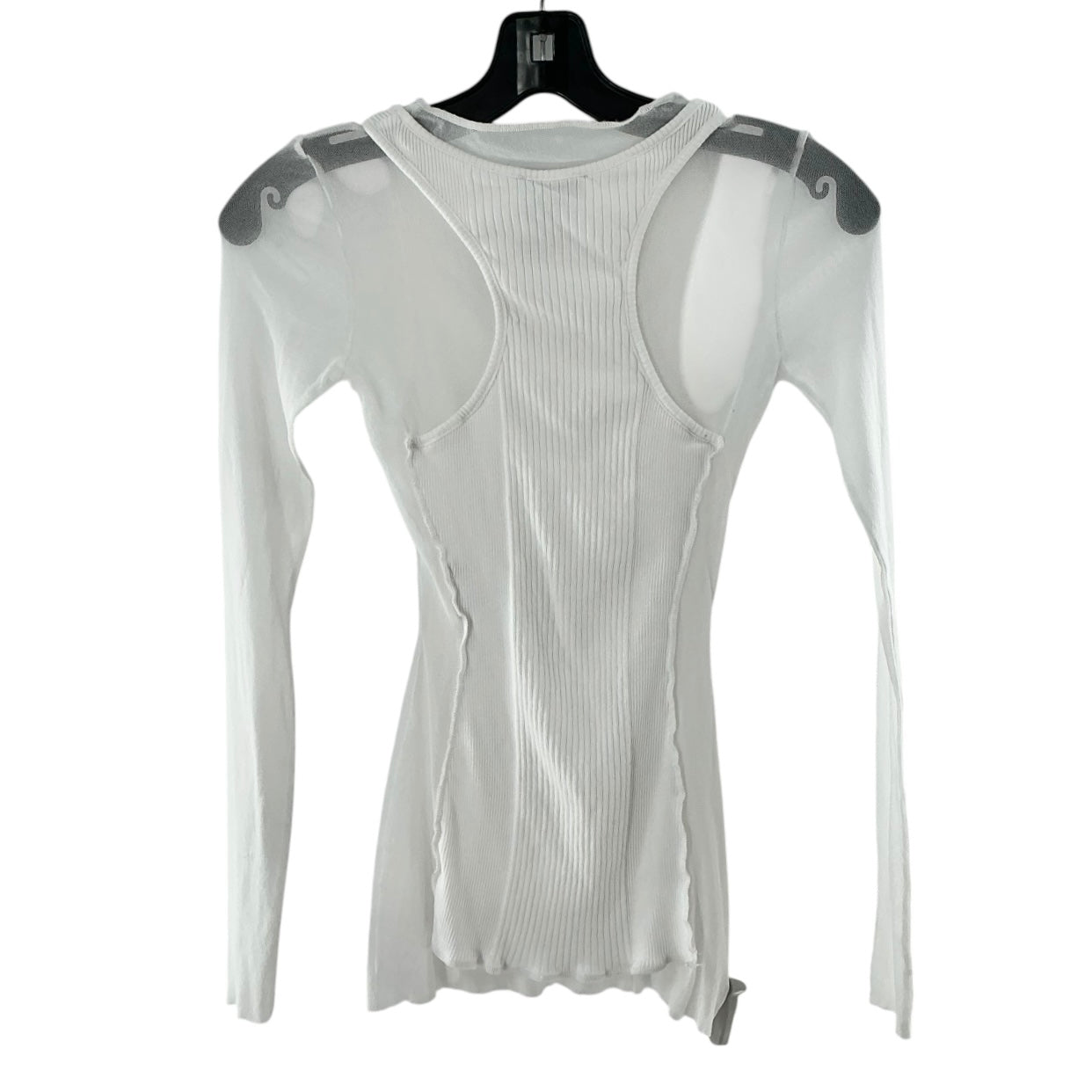 Jean Paul Gaultier Layered Logo Ribbed Long Sleeve Top
