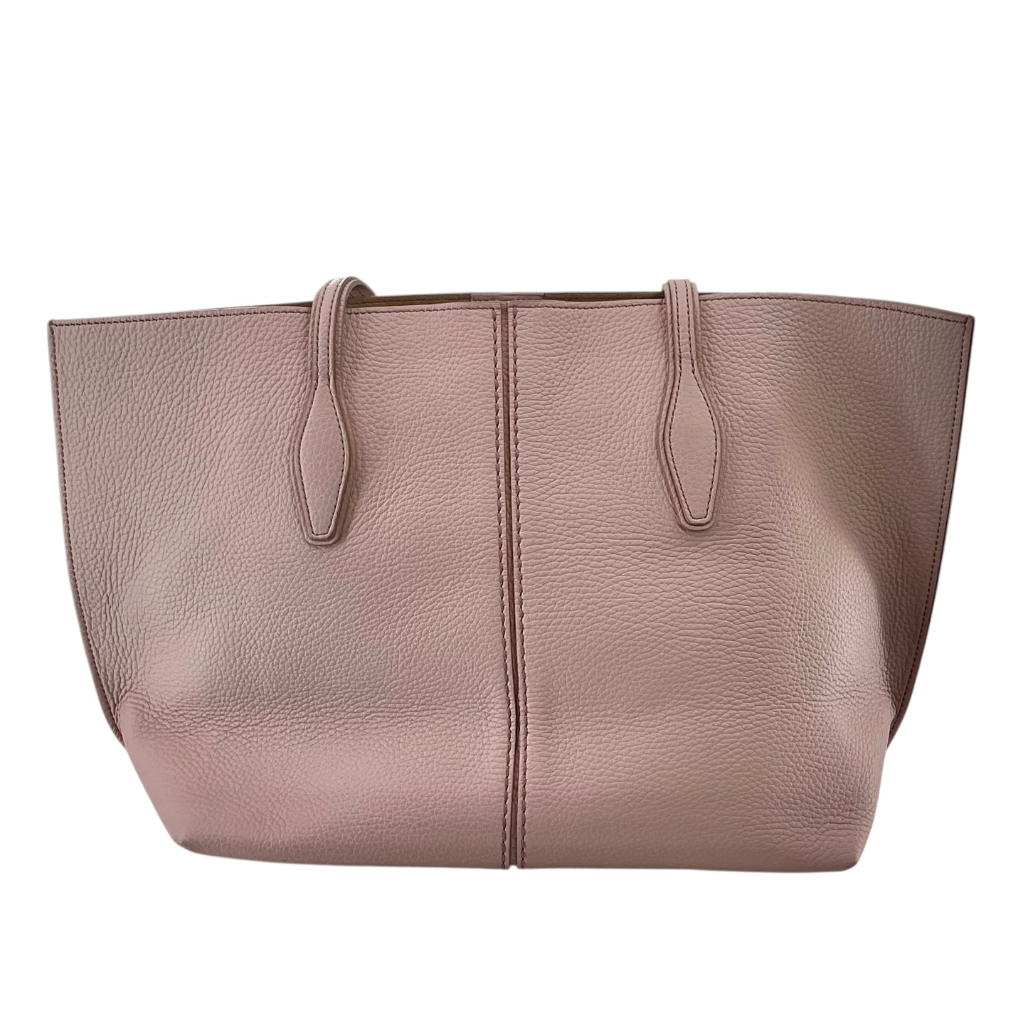 Tod's Joy Medium Pebbled Leather Tote Bag - Powder Pink