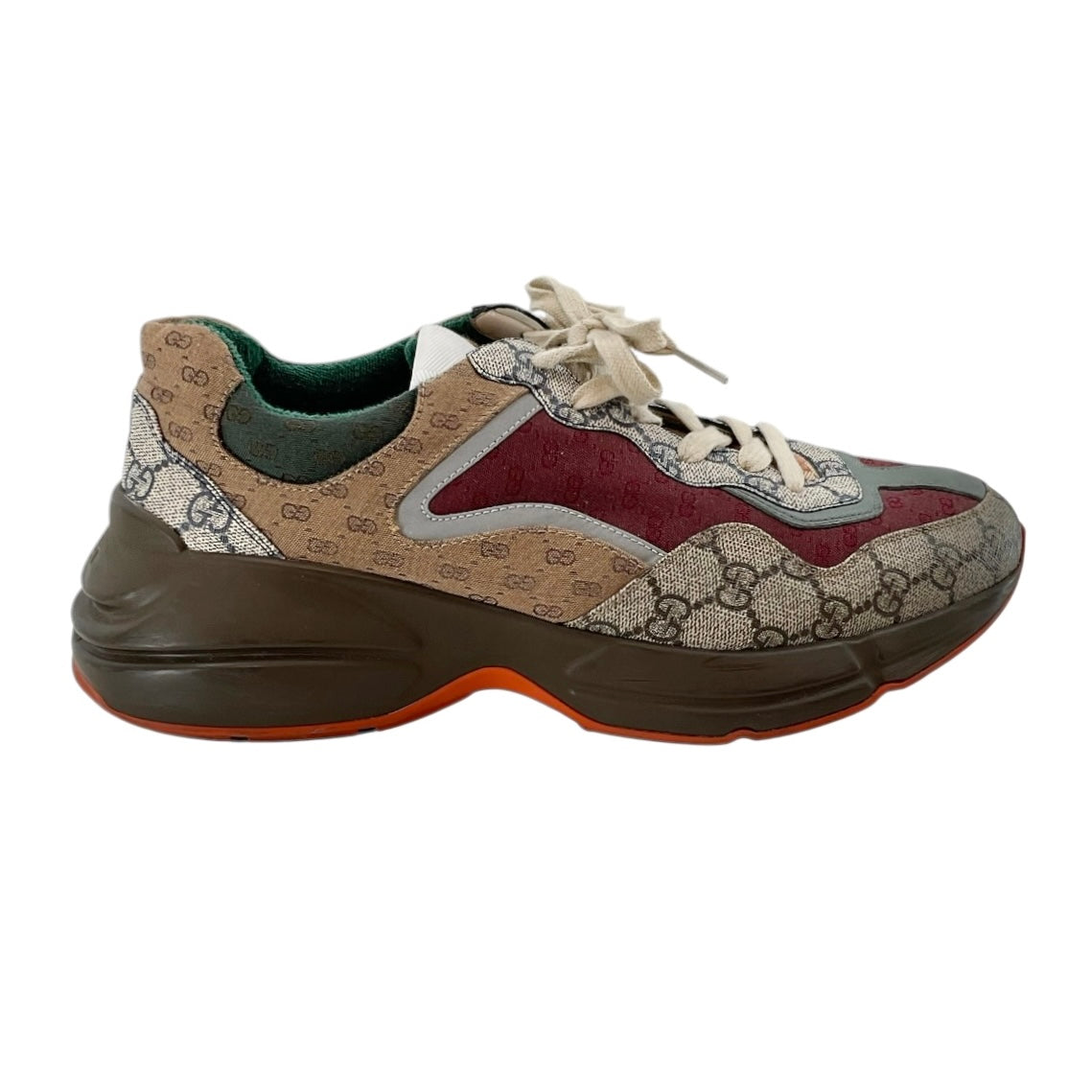 Gucci Rhyton GG Supreme Mixed Fabric Sneakers