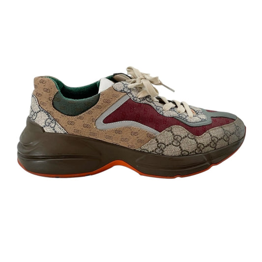 Gucci Rhyton GG Supreme Mixed Fabric Sneakers