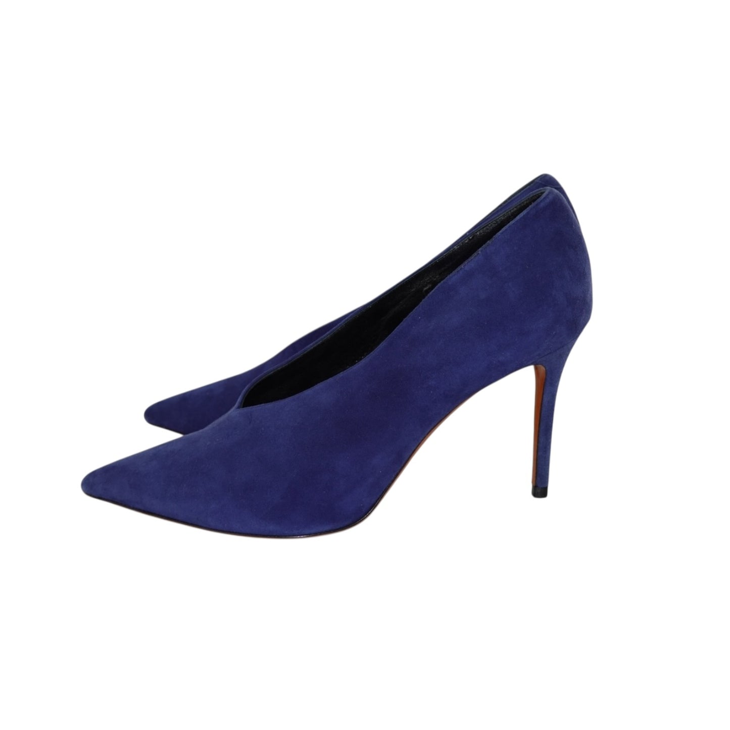 Celine Navy Suede Heels