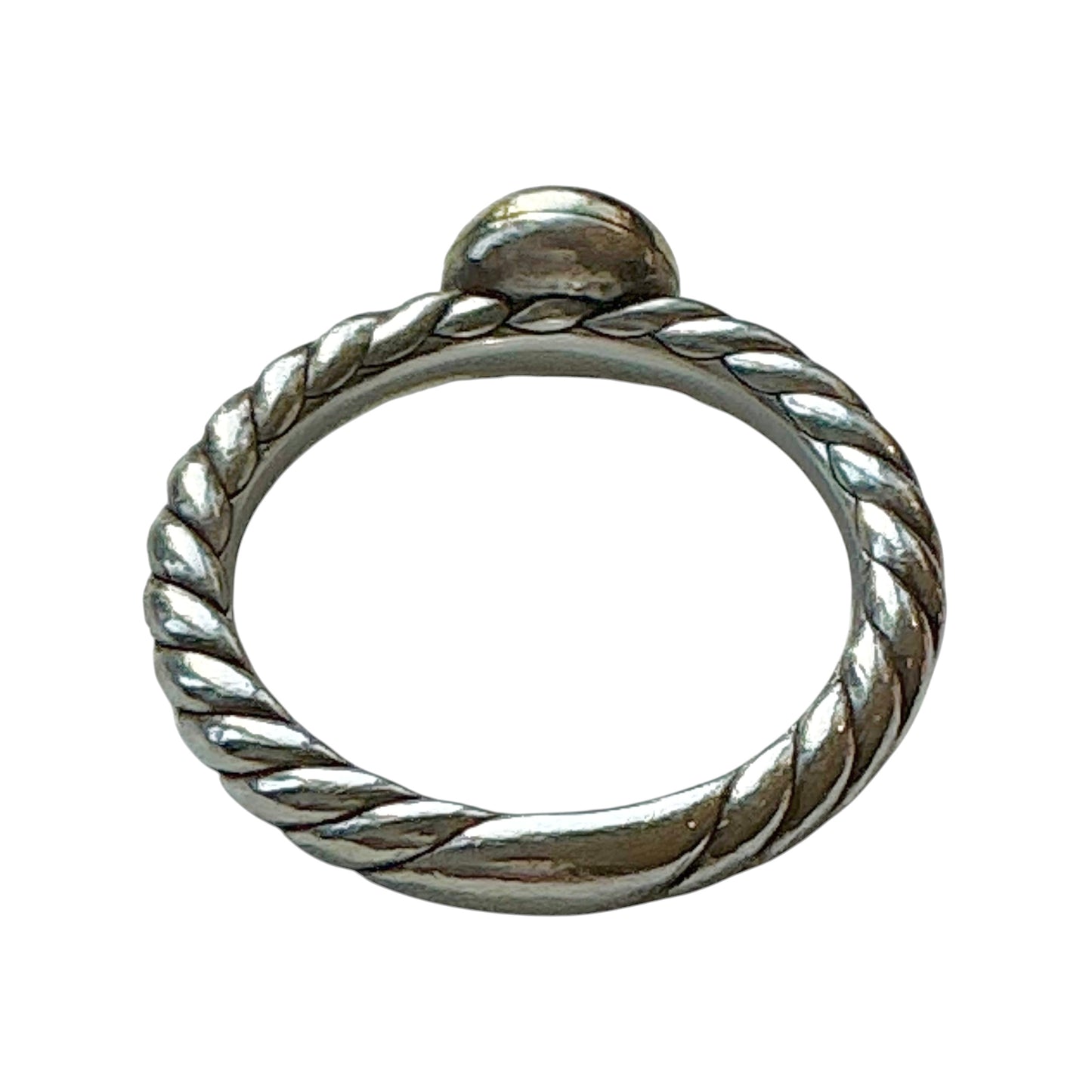 David Yurman Petite Cable Lapis Lazuli Ring in Sterling Silver & 14K Gold