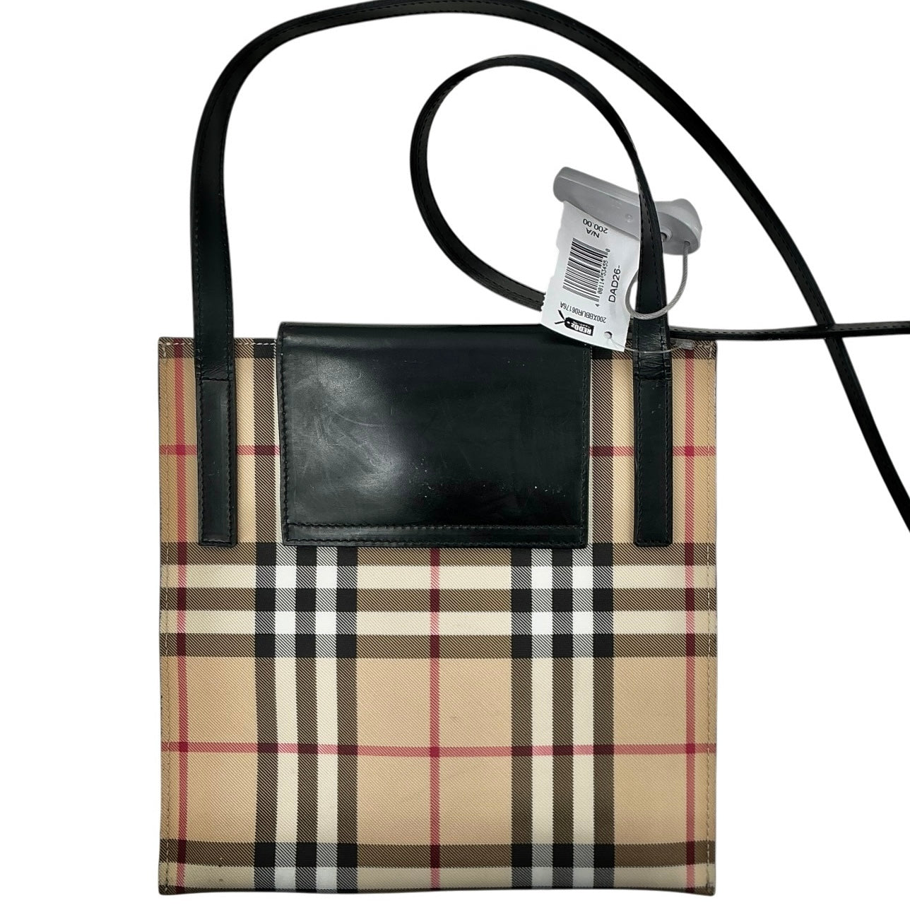 Burberry Nova Check PVC & Leather Shoulder Bag