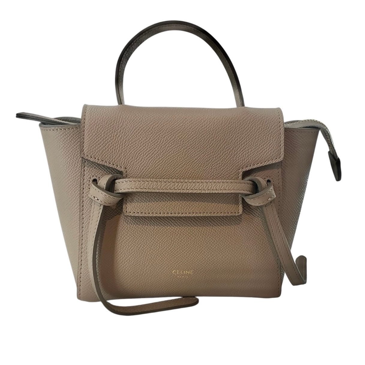 Celine Pico Bag in Light Taupe Grained Calfskin