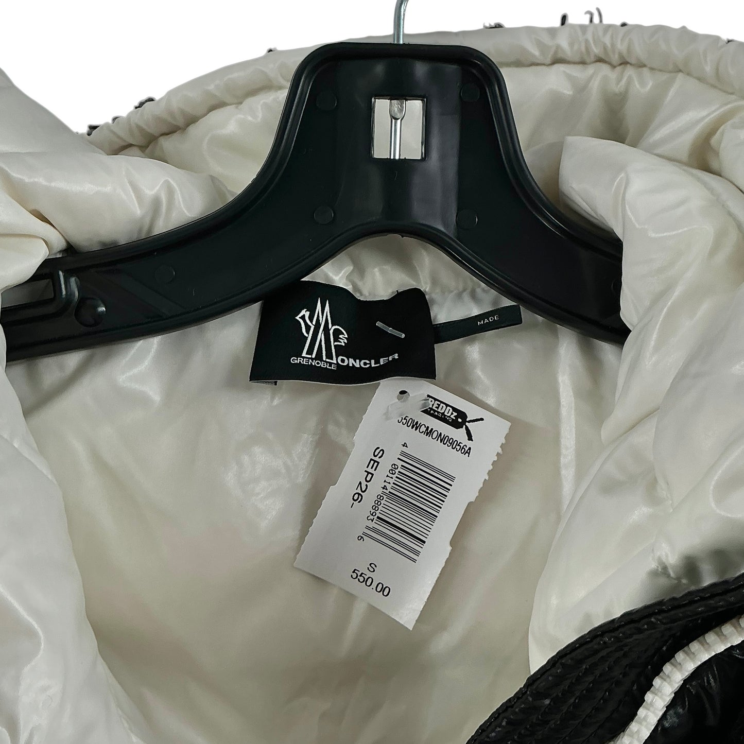 Moncler Grenoble Black Faux Shearling Teddy Fleece Down Puffer Vest