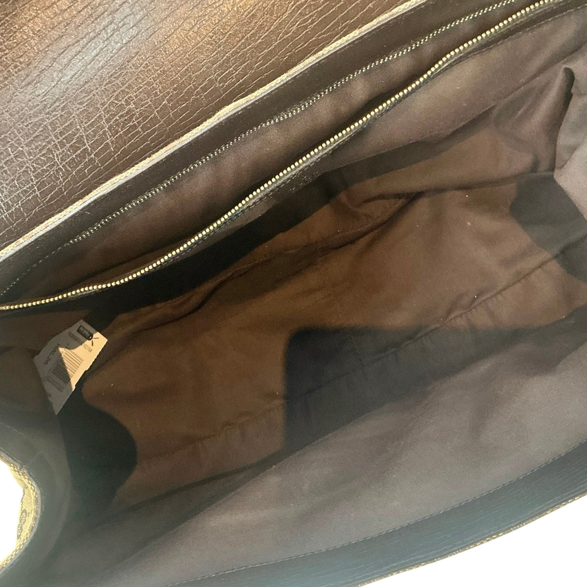 Gucci Tom Ford Era Beige/Ebony GG Canvas Horsebit Chain Flap Shoulder Satchel Bag